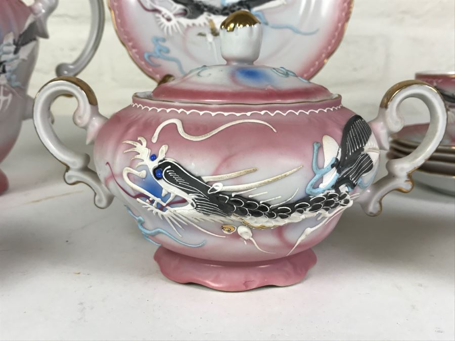 Japanese Dragonware Moriage Tea Service ~ 22 Pieces [Photo 10]
