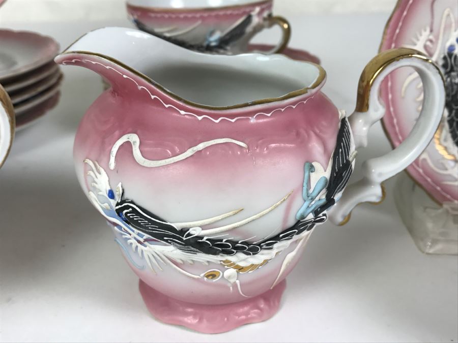 Japanese Dragonware Moriage Tea Service ~ 22 Pieces [Photo 17]
