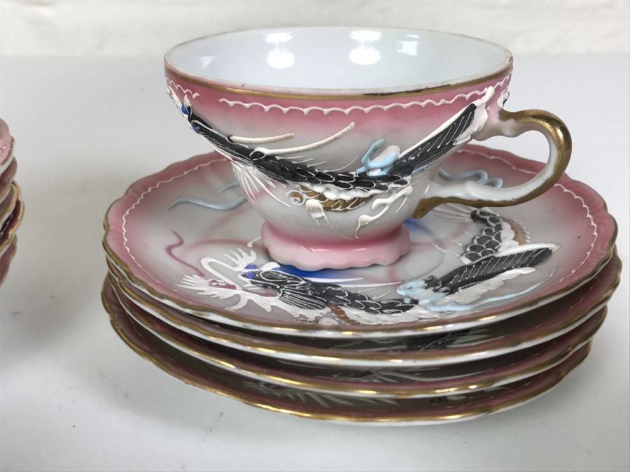 Japanese Dragonware Moriage Tea Service ~ 22 Pieces [Photo 19]