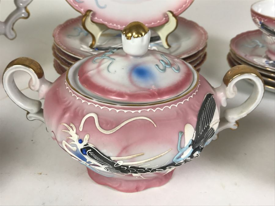 Japanese Dragonware Moriage Tea Service ~ 22 Pieces [Photo 12]