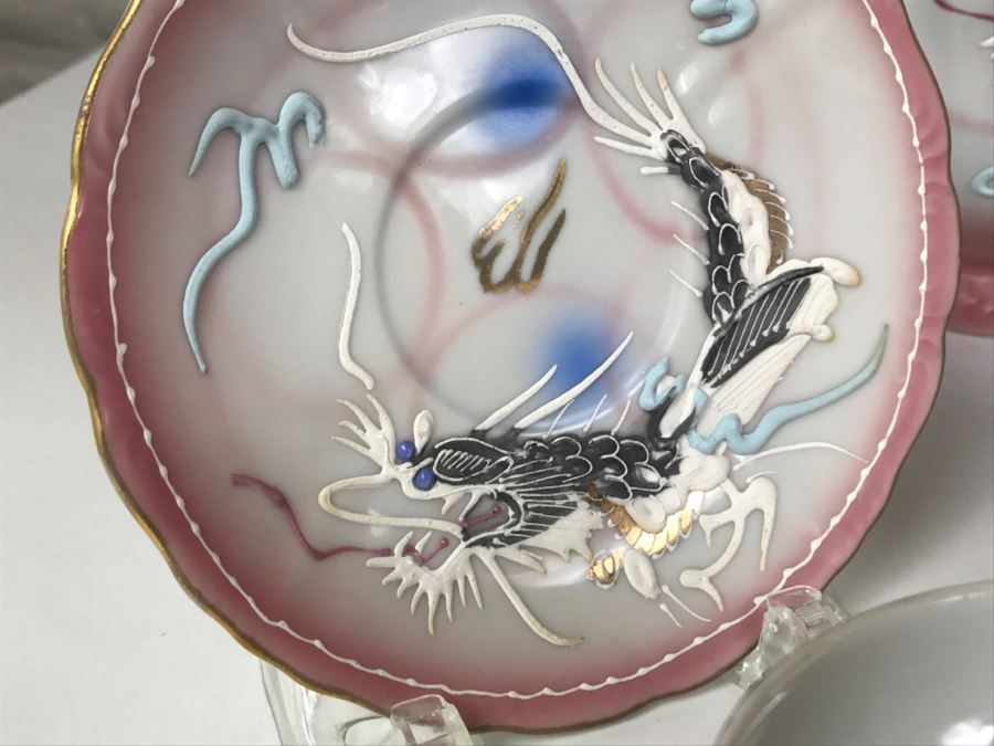 Japanese Dragonware Moriage Tea Service ~ 22 Pieces [Photo 6]