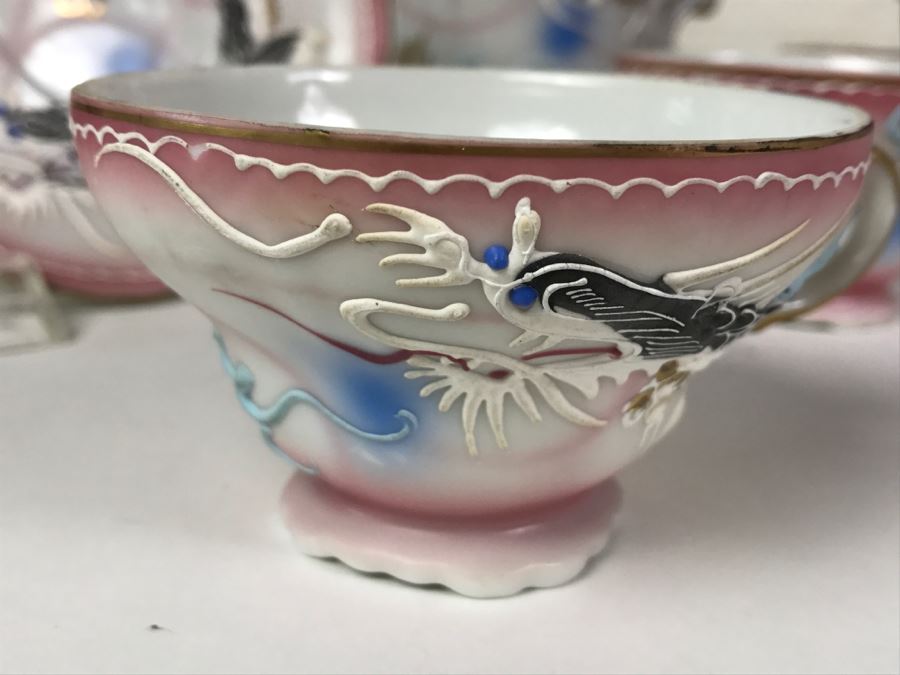 Japanese Dragonware Moriage Tea Service ~ 22 Pieces [Photo 9]