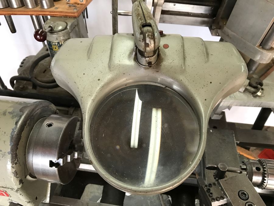 DELTA ROCKWELL Industrial Lathe With Attachments, Cutters And Everything In Drawer And On Lathe [Photo 21]