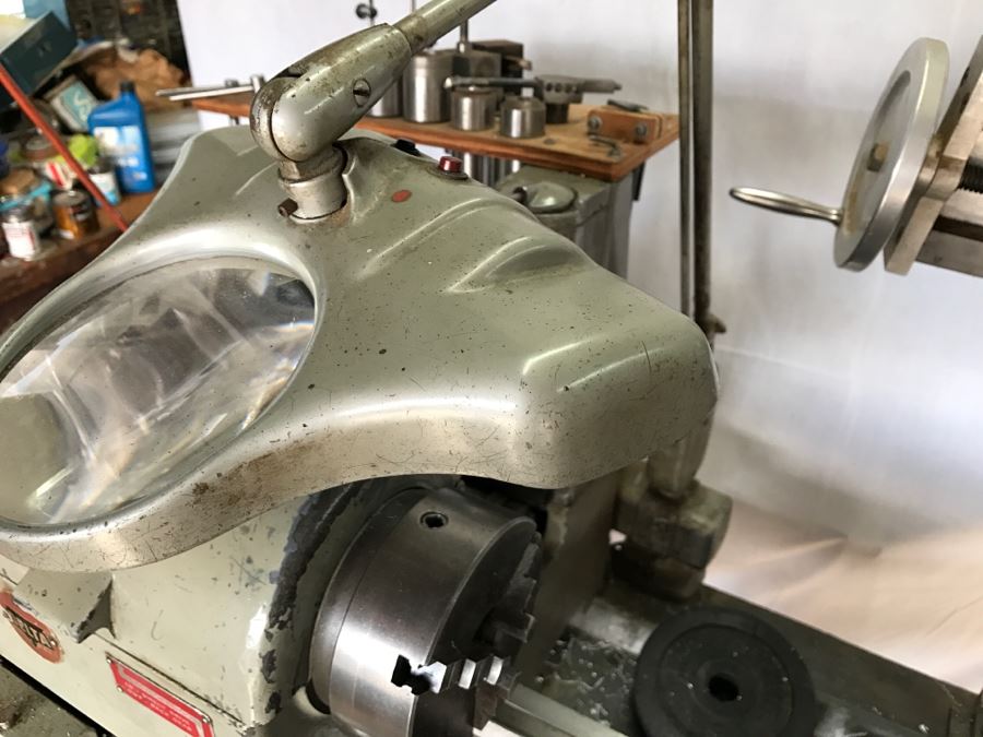 DELTA ROCKWELL Industrial Lathe With Attachments, Cutters And Everything In Drawer And On Lathe [Photo 22]