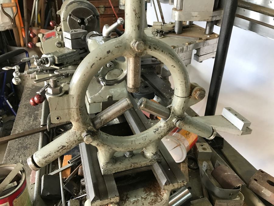 DELTA ROCKWELL Industrial Lathe With Attachments, Cutters And Everything In Drawer And On Lathe [Photo 14]