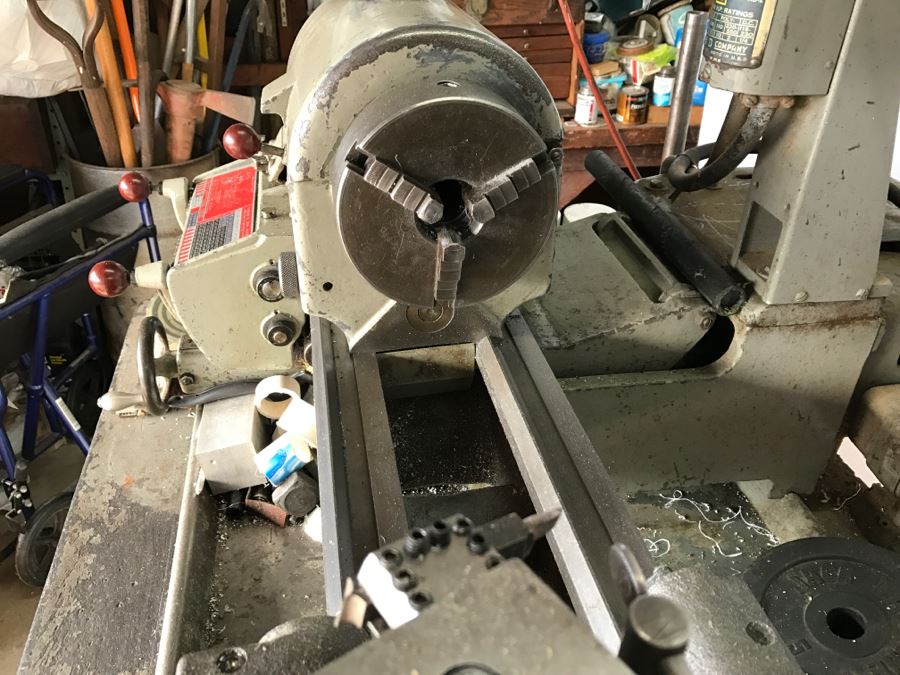 DELTA ROCKWELL Industrial Lathe With Attachments, Cutters And Everything In Drawer And On Lathe [Photo 16]