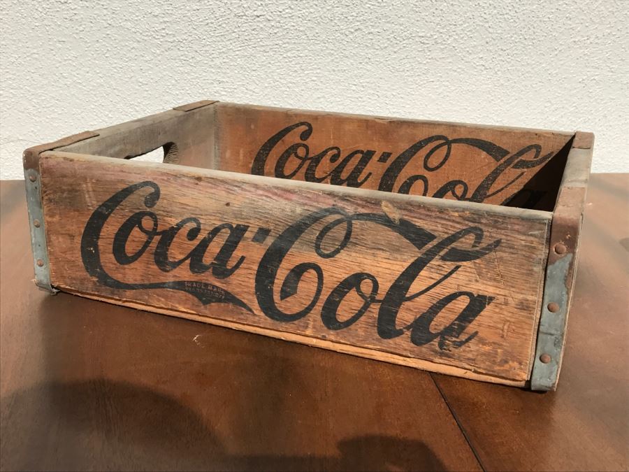 Vintage CocaCola Glass Bottle Crate Los Angeles