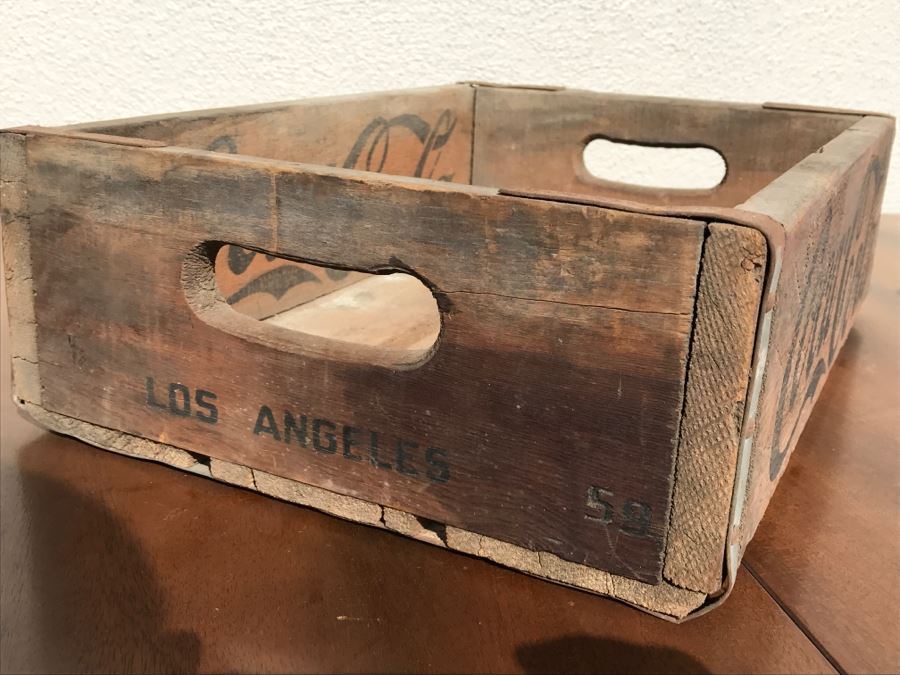 Vintage Coca-Cola Glass Bottle Crate Los Angeles [Photo 3]