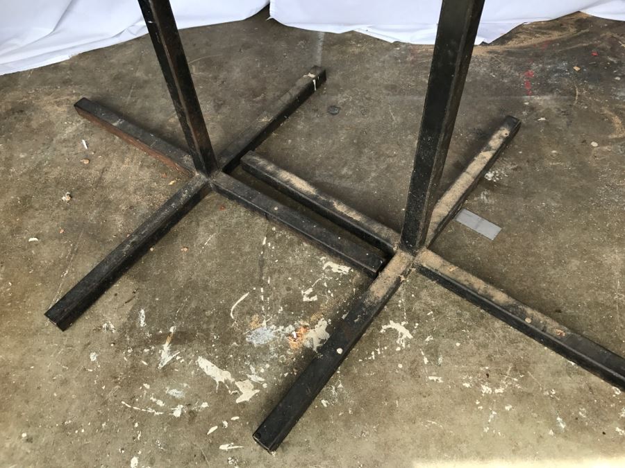 Custom Band Saw With Attachments And Two Adjustable Steel Roller Stands - Band Saw Cabinet Has Casters [Photo 20]