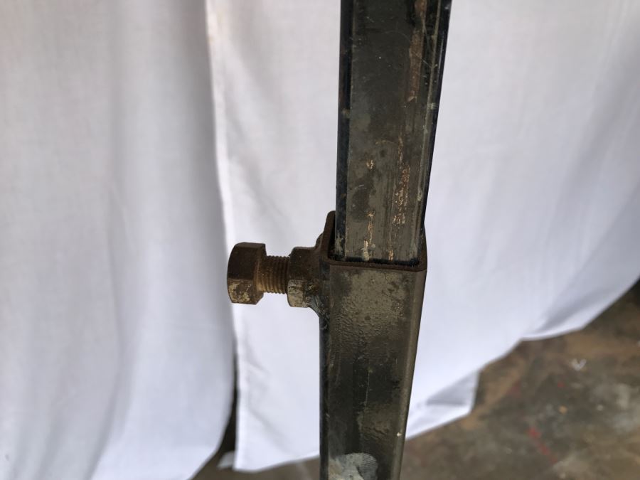 Custom Band Saw With Attachments And Two Adjustable Steel Roller Stands - Band Saw Cabinet Has Casters [Photo 23]