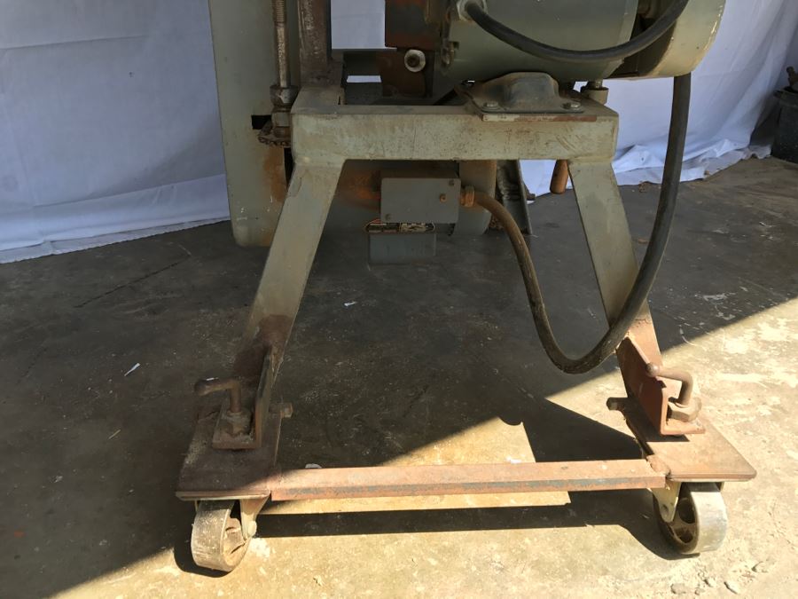 Industrial Woodworking Planer On Casters Used To Build Custom Ship Working  [Photo 9]