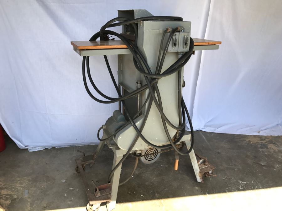 Industrial Woodworking Planer On Casters Used To Build Custom Ship Working  [Photo 2]