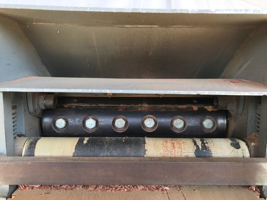 Industrial Woodworking Planer On Casters Used To Build Custom Ship Working  [Photo 8]