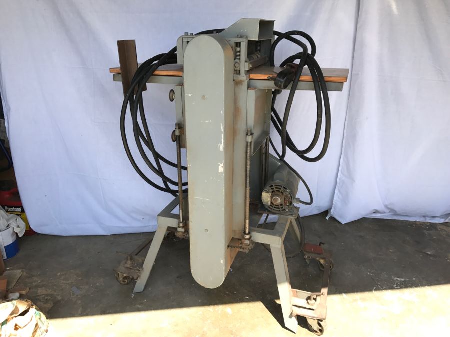 Industrial Woodworking Planer On Casters Used To Build Custom Ship Working  [Photo 10]