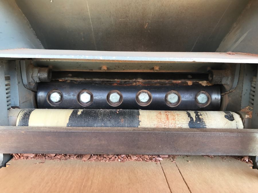 Industrial Woodworking Planer On Casters Used To Build Custom Ship Working  [Photo 4]