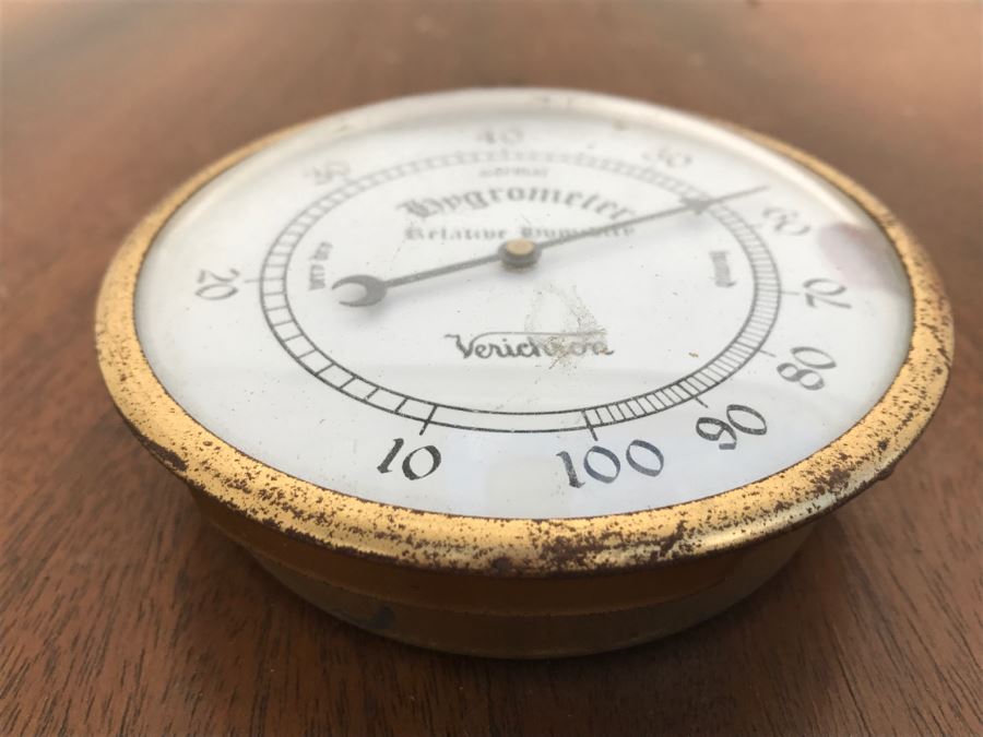 Vintage Verichron Hygrometer Relative Humidity Gauge [Photo 4]