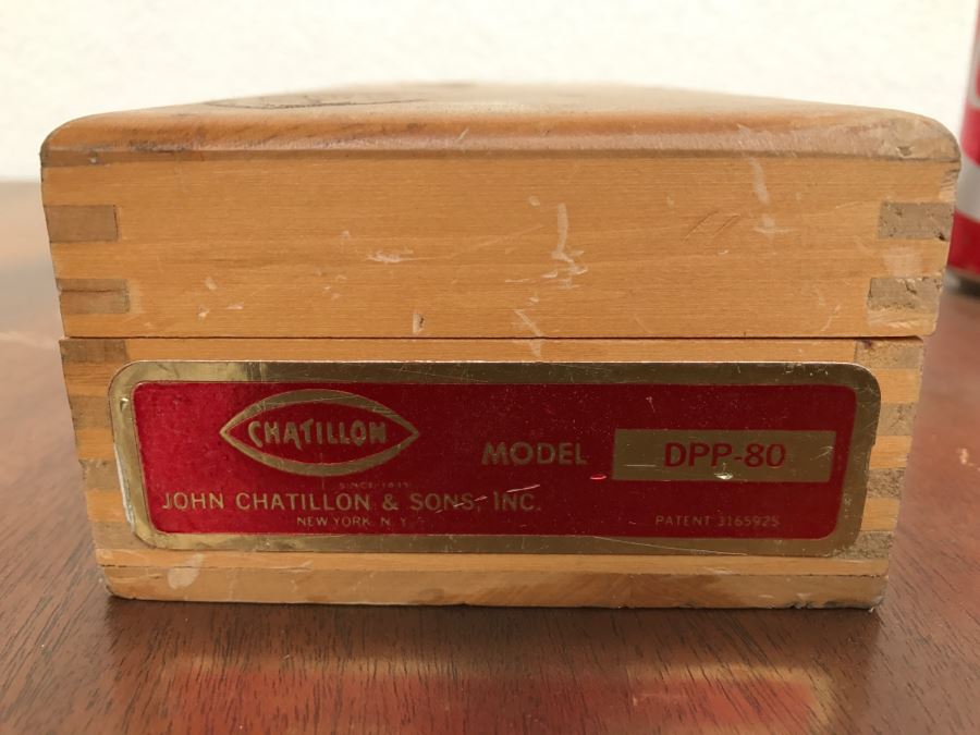 Chatillon Dynamometer Dpp‑80 Tension Compression Gauge With Case [Photo 3]