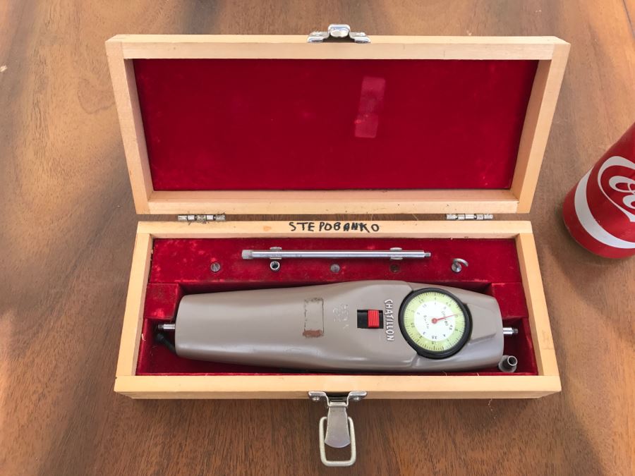 Chatillon Dynamometer Dpp‑80 Tension Compression Gauge With Case [Photo 1]