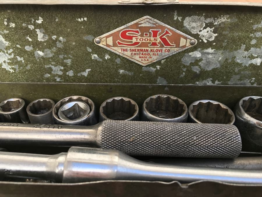 Vintage Sherman-Klove S-K Socket Wrench Tools Set With Case [Photo 4]