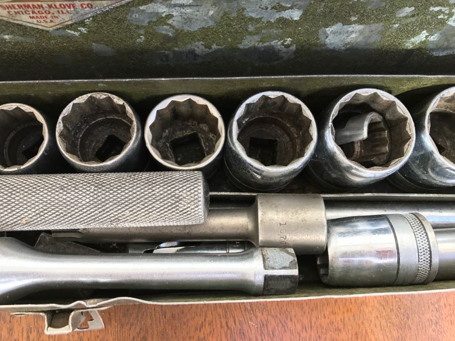 Vintage Sherman-Klove S-K Socket Wrench Tools Set With Case [Photo 8]