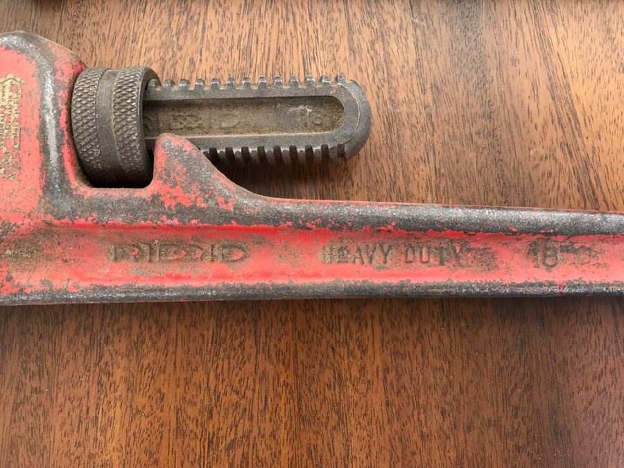 Pair Of RIGID Heavy Duty 18' Pipe Wrenches [Photo 5]