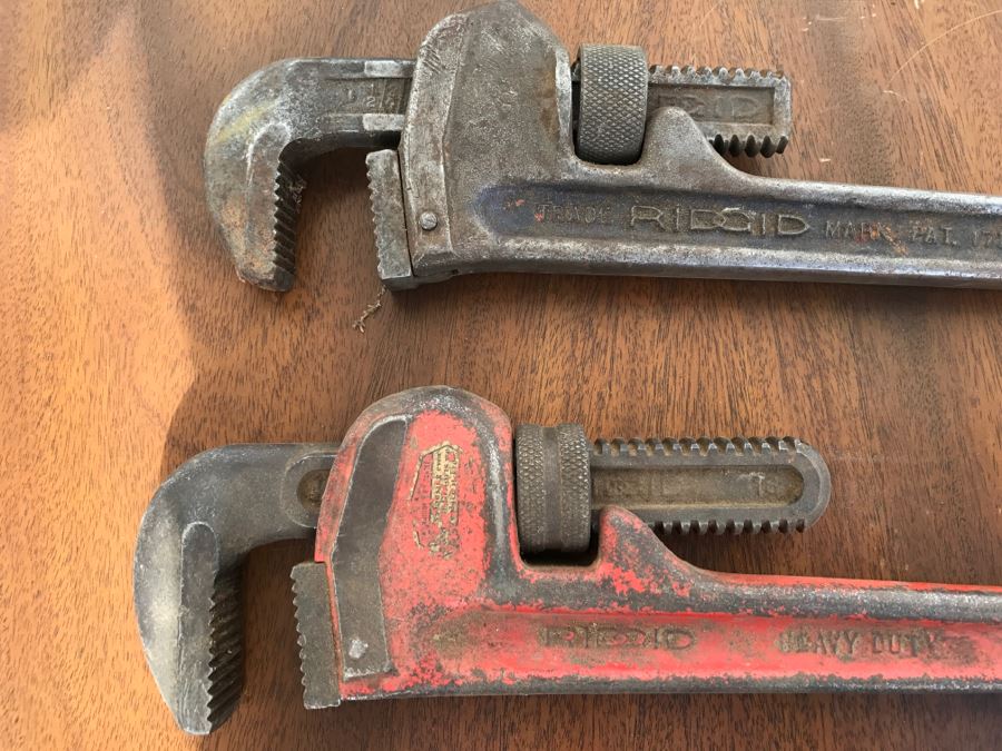 Pair Of RIGID Heavy Duty 18' Pipe Wrenches [Photo 4]