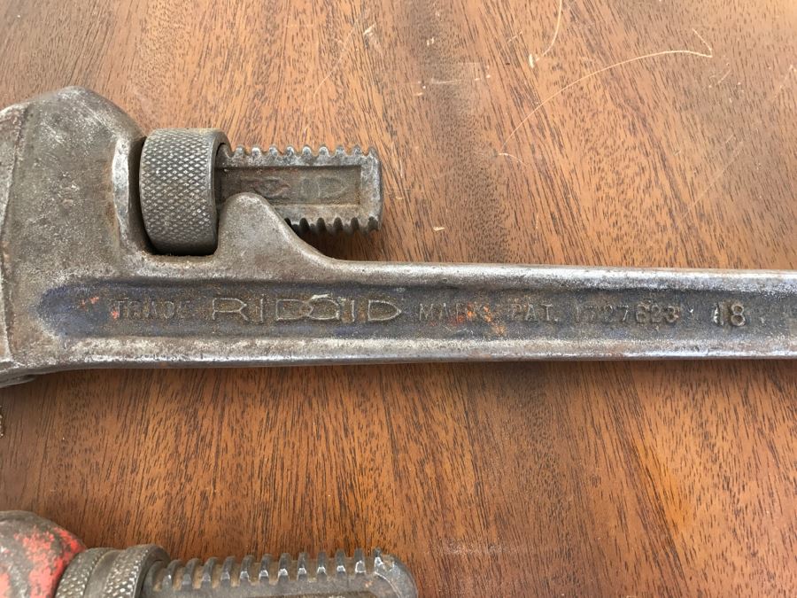 Pair Of RIGID Heavy Duty 18' Pipe Wrenches [Photo 6]