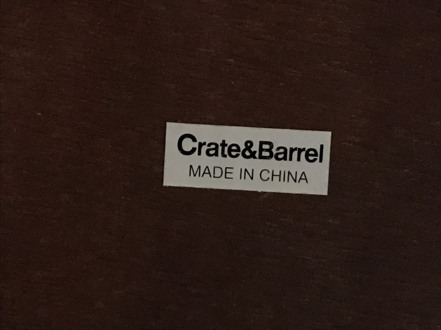 Crate & Barrel Dining Kitchen Table With Single Leaf [Photo 8]