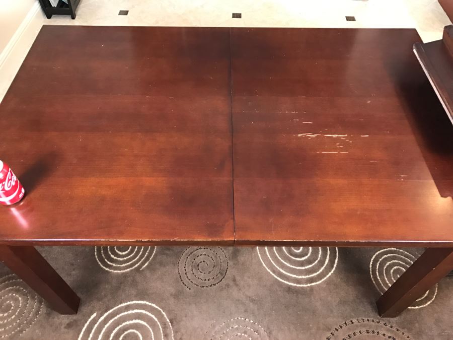 Crate & Barrel Dining Kitchen Table With Single Leaf [Photo 4]