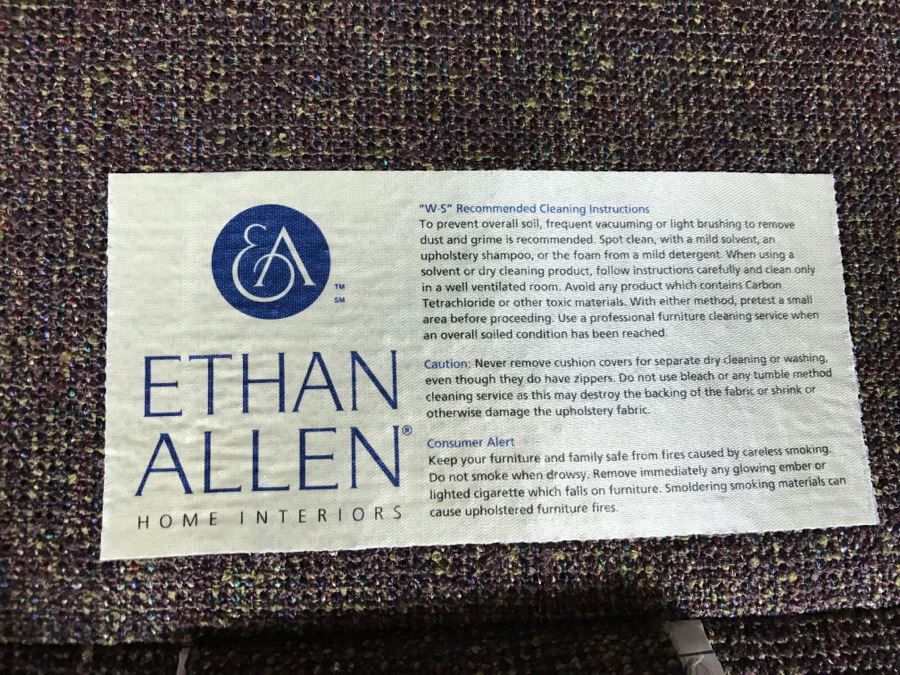 ETHAN ALLEN Armchair With Ottoman [Photo 3]