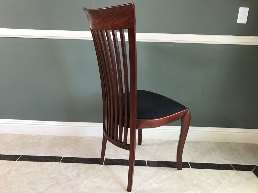 Skovby Danish Dining Table With (8) High End Italian Designer Dining Chairs By A. Sibau [Photo 25]