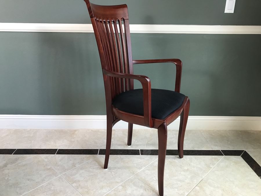 Skovby Danish Dining Table With (8) High End Italian Designer Dining Chairs By A. Sibau [Photo 29]