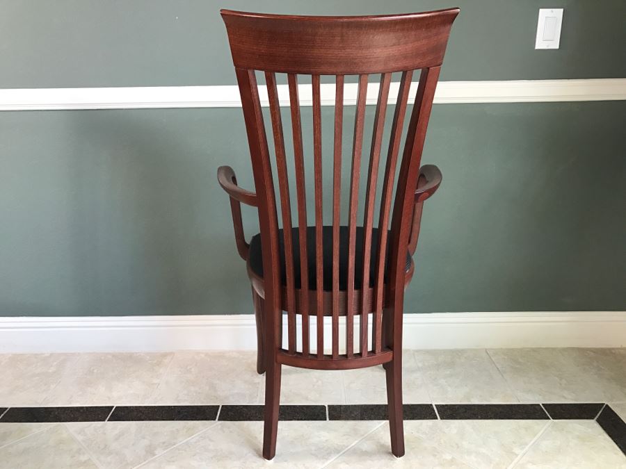 Skovby Danish Dining Table With (8) High End Italian Designer Dining Chairs By A. Sibau [Photo 31]