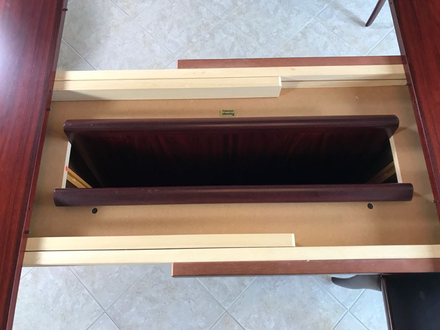 Skovby Danish Dining Table With (8) High End Italian Designer Dining Chairs By A. Sibau [Photo 14]