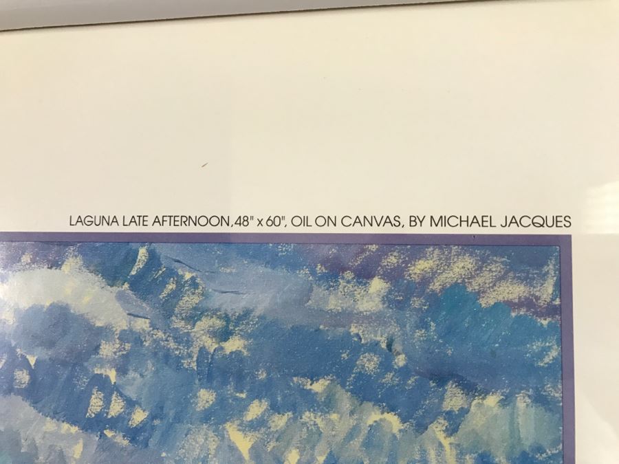 Festival Of Arts Laguna Beach, CA 1991 Framed Poster 'Laguna Late Afternoon' By Michael Jacques [Photo 8]