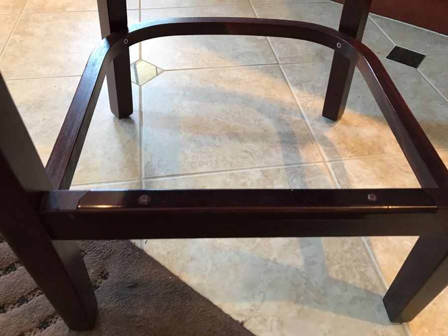 Pair Of Wooden Bar Stools Chairs [Photo 6]