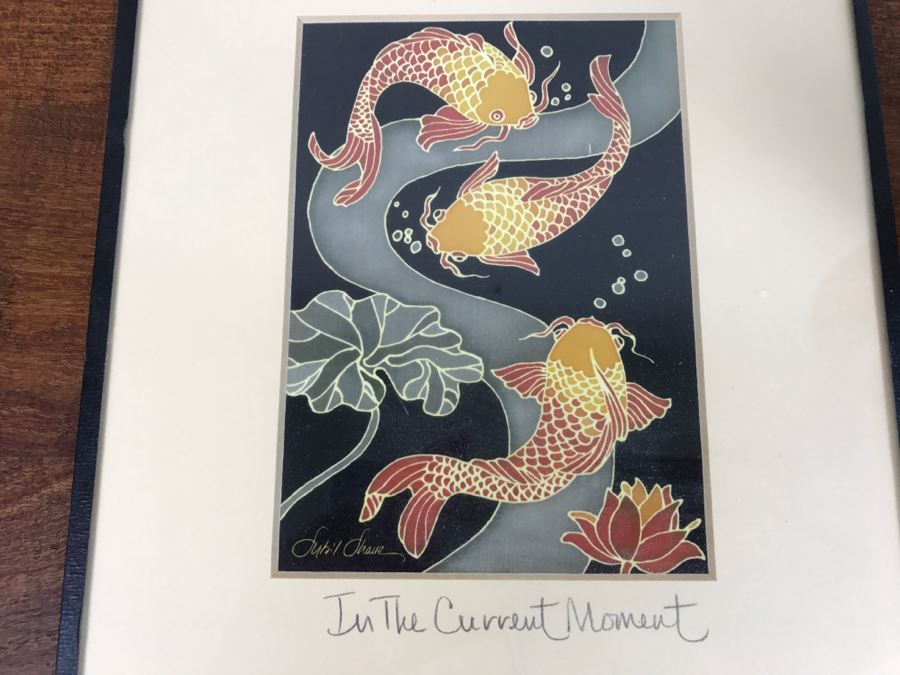 Koi Fish Print By Sybil Shane Titled 'In The Current Moment' [Photo 3]
