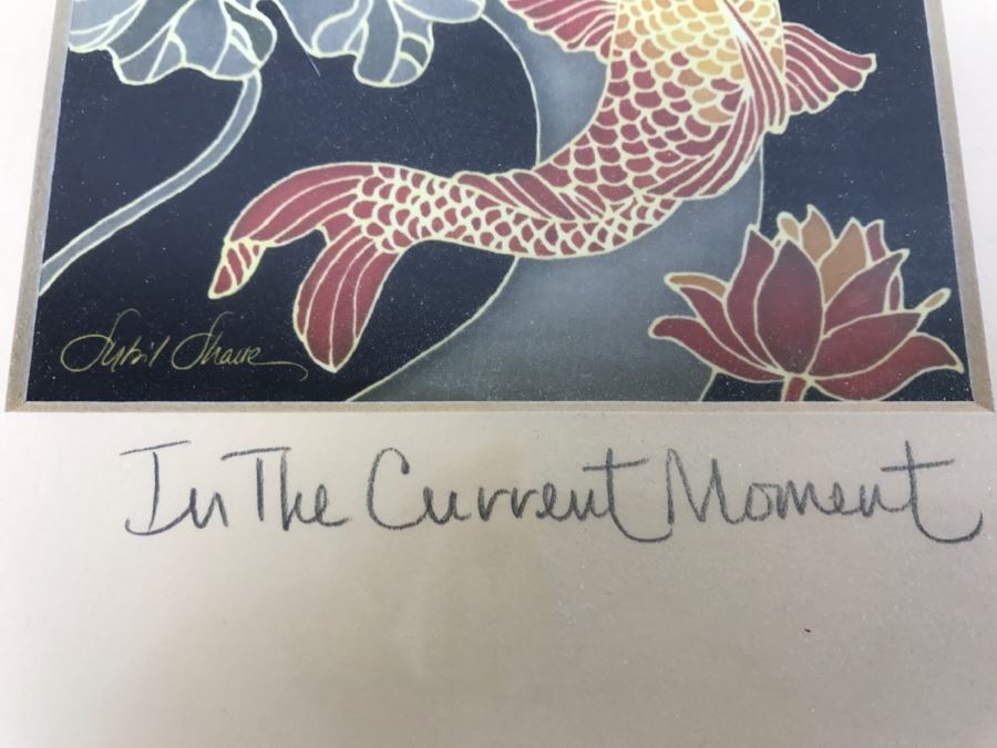 Koi Fish Print By Sybil Shane Titled 'In The Current Moment' [Photo 6]