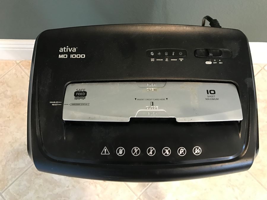 Ativa MD 1000 Paper Shredder