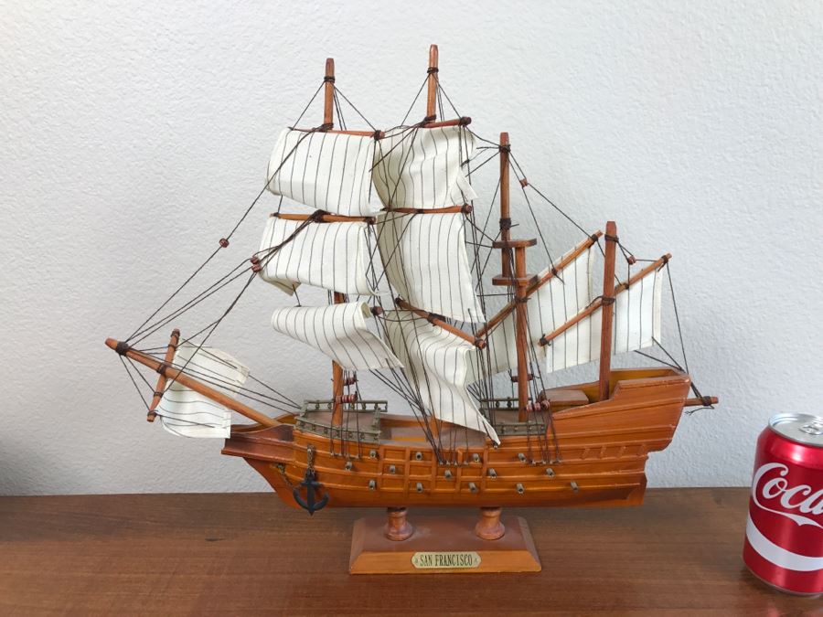 Decorative Wooden Model Ship 'San Francisco'