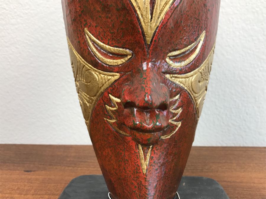 Hand Made Wooden Mask From Paradise Island Bali Indonesia [Photo 4]