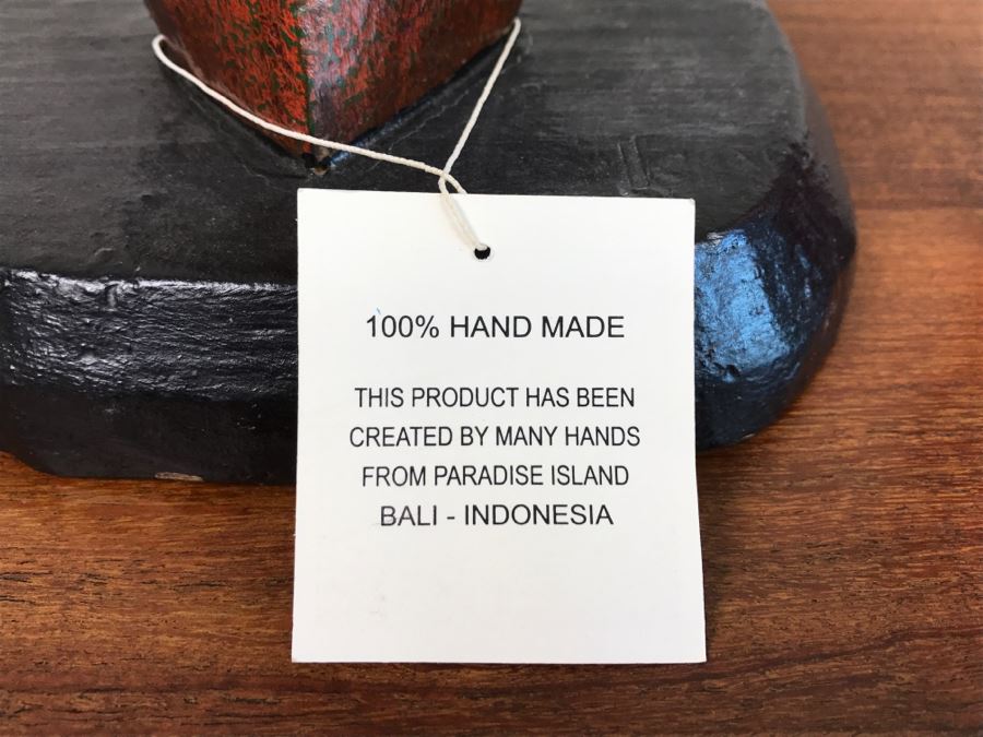 Hand Made Wooden Mask From Paradise Island Bali Indonesia [Photo 6]