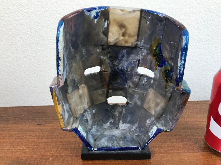 Various Stone Inlay Mask - Note Repaired Damage In Photos [Photo 8]