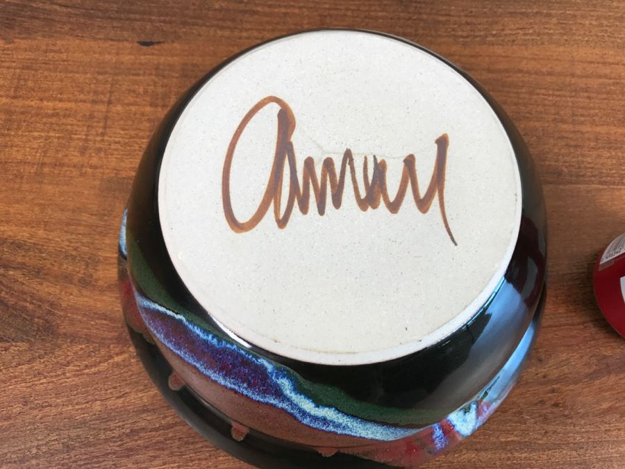 Signed Pottery Bowl [Photo 7]