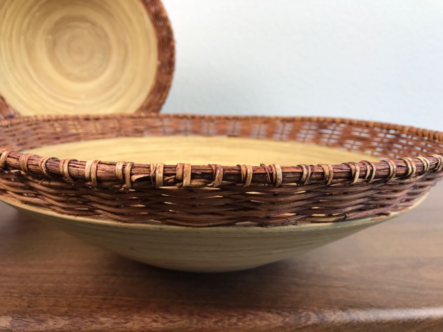 Bamboo Woven Basket Lot [Photo 5]
