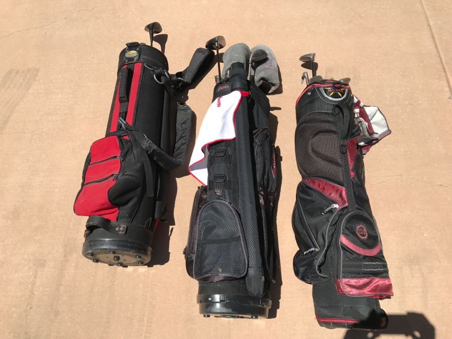 Golf Bag And Golf Club Lot [Photo 2]