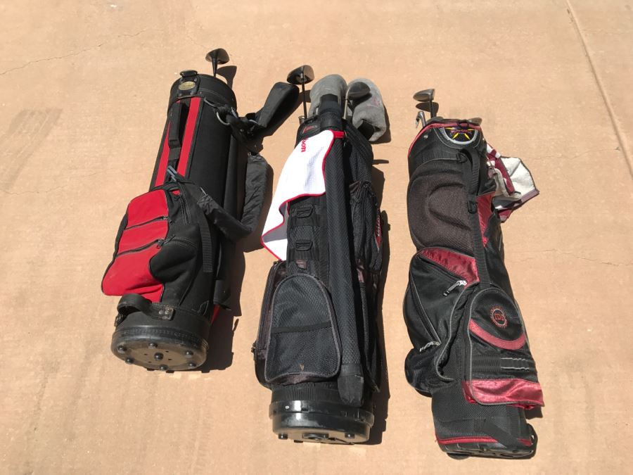 Golf Bag And Golf Club Lot