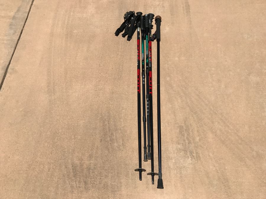 Set Of STANSPORT Made In Italy Walking Sticks And Scott Ski Poles [Photo 10]