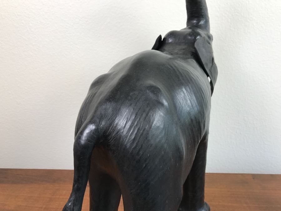 leather stuffed elephant