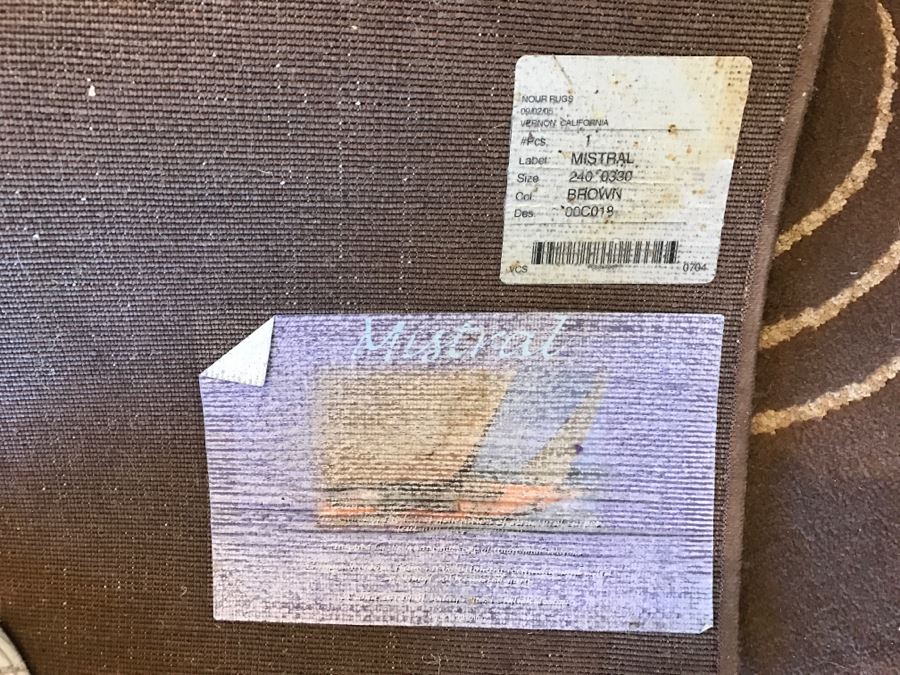 Synthetic Modern Brown Area Rug By MISTRAL [Photo 5]